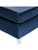 Beliani Ottomane EVJA in Blau - (W) 85 x (H) 48 x (L) 85 cm