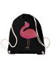 Mr. & Mrs. Panda Sportbeutel Flamingo Stolz ohne Spruch in Schwarz