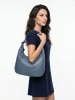 Cluty Shopper echt Leder in blau