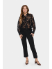 SAINT TROPEZ Langarm - Hemd JiliannaSZ Lockere Passform in Black
