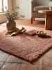 KADIMA DESIGN Teppich Kurzflor für Fußbodenheizung GLAVEN naturlook Wohnzimmer in Terrakotta