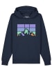 wat? Apparel Sweatshirt Retro Landscape in Dunkelblau
