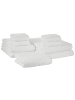 Beliani 9er-Set Handtuch AREORA in Weiß
