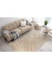 Kayoom Kurzflor Teppich Mylen 425 in creme - braun - rechteckig