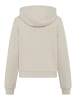 Delmao Kapuzensweatjacke in beige