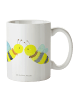 Mr. & Mrs. Panda Kaffeebecher Biene Liebe ohne Spruch in Weiß