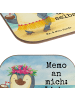 Mr. & Mrs. Panda Coaster Pinguin Kokosnuss Design mit Spruch in Weiß