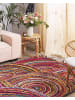 Beliani Geflochtener Teppich KOZAN in Bunt/Lila/Blau - (W) 160 x (H) 2.5 x (L) 230 cm