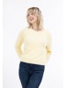 myMo Damen Strickpullover in Gelb