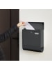 relaxdays Briefkasten mit Zeitungsfach in Anthrazit