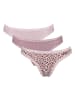 Sloggi String 3er Pack in Rosa