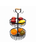 relaxdays Obstkorb Etagere in Schwarz