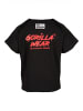Gorilla Wear T-shirt - Augustine old school workout top - Schwarz/Rot
