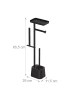 relaxdays WC Garnitur in Schwarz - (B)29 x (H)65,5 x (T)11,5 cm