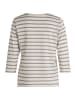 Betty Barclay Ringelshirt mit Schmucksteinen in Beige/Grau