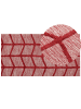 Beliani Kurzflor SIVAS in Rot - (W) 80 x (H) 1.5 x (L) 150 cm
