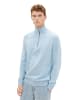 Tom Tailor Pullover KNITTED TROYER in Blau