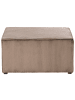 Beliani Ottomane LEMVIG in Beige - (W) 83 x (H) 41 x (L) 83 cm