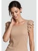 Usha Women Blouse in Light Brown