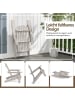 COSTWAY Adirondack Stuhl klappbar 2er Set in Grau