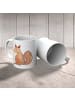 Mr. & Mrs. Panda Kaffeetasse Einhorn Glauben ohne Spruch in Weiß