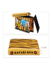 relaxdays Spielzeugkiste Tiger in Braun - (B)48 x (H)32 x (T)32 cm