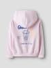 name it Hoodie NKFOFINA LS NREG WH SWE BRU in cradle pink