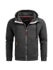Alessandro Salvarini Jacke Alessandro Salvarini Herren Sweatjacke AS292 in Dunkelgrau
