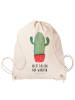 Mr. & Mrs. Panda gym tasche Kaktus Wut mit Spruch in Creme