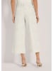 MADELEINE Weite Bügelfaltenhose mit Stickerei in perlweiß