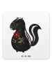 Mr. & Mrs. Panda Coaster Stinktier Blume ohne Spruch in Weiß