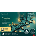 LUMINEO Lichterkette CLUSTER 288 LED 2,6 m, schwarzes Kabel in Soft Gold