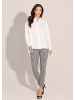 MADELEINE Modernes Oversized-Hemd mit Schlitzen in weiß