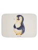Mr. & Mrs. Panda Badezimmerteppich Pinguin Diät ohne Spruch in Weiß
