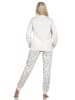 NORMANN Schlafanzug Weihnachten langarm Bündchen - 88728 in creme