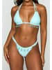 Moda Minx Bikinioberteil Selene Droplet Double Strap Triangle Top in Blue