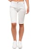 Cipo & Baxx Cipo & Baxx Damen Straight Fit Capri Hose Mid Waist WK186 White W25/