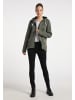 ICEBOUND Damen Strickfleecejacke in Oliv Melange