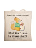Mr. & Mrs. Panda Beutel Grafiker Leidenschaft mit Spruch in Creme