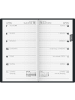 BRUNNEN Taschenkalender 758 8,7x15,3cm 1 Woche/Seite Leder schwarz 2026