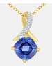 Diamant L'éternel Halskette mit Anhänger aus 375 Gelbgold mit Diamant mit Tansanit