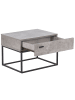 Beliani Nachttisch CAIRO in Grau/Schwarz - (W) 55 x (H) 39 x (L) 41 cm