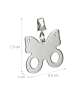 relaxdays 16 x Tischdeckenbeschwerer "Schmetterling" in Silber