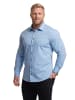 Men Plus Hemd in taubenblau