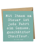 Mr. & Mrs. Panda Faltkarte Spruch Chauffeur Genussfahrt mit Spruch in Meeresbrise