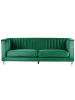 Beliani 3-Sitzer Sofa ARVIKA in Grün/Transparent - (W) 204 x (H) 75 x (L) 78 cm