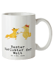 Mr. & Mrs. Panda XL Tasse Fuchs Bester Verlobter der Welt mit Sp... in Weiß