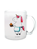 Mr. & Mrs. Panda Glas Einhorn Muffin ohne Spruch in Transparent