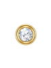 Glanzstücke München Piercing aus Sterling Silber mit Zirkonia in gelbgold