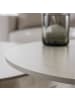 home24 home24 Couchtisch 2er-Set aus Keramik und Metall in Cremeweiß - 112 x 44 x 87 cm in Creme